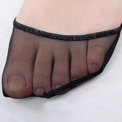 Женские 1 пара подушек на высоком каблуке Противоскользящие силиконовые точечные невидимые стельки для передней части стопы Нескользящие сетчатые коврики, дышащие, пот-абсор