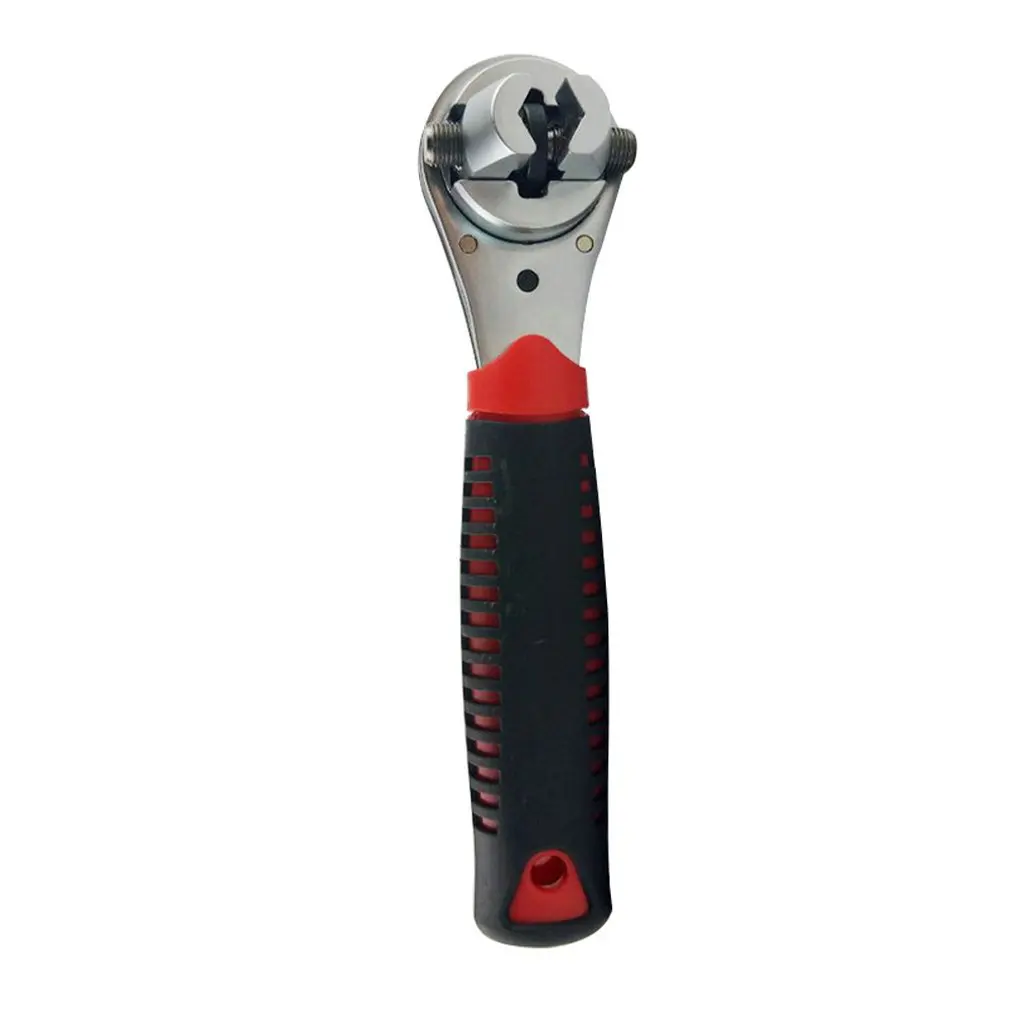 

Adjustable 6-22 Ratchet Wrench Universal Multi-function Tool Chrome Molybdenum Steel Straight Handle