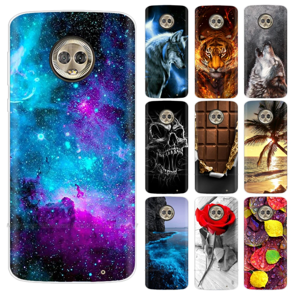 

Silicone Cover For Moto G6 Play Case 5.7'' Soft TPU Phone Case For Motorola Moto G6 Case G6Play G 6 Play Cartoon Funda bumper