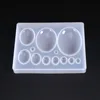 Geometric Oval Shaped Glue UV Expoxy Silicone Mold for Jewelry Resin Silicone Mould Handmade DIY Epoxy Resin Molds Decoration ► Photo 2/6