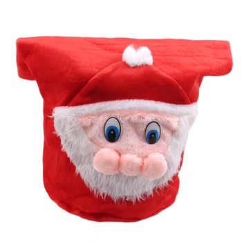 

Personalized Santa Claus Sack Red Santa Claus Dress Up Props Drawstring Sack Christmas Gift Bag