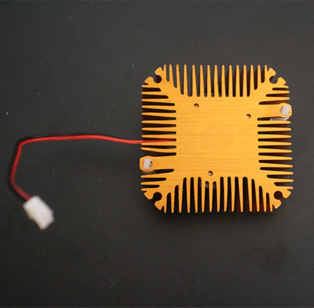 Aluminum Heatsink with fan for 5W/10W LED light Cooling Cooler DC12V 1pcs aluminum heat sink
