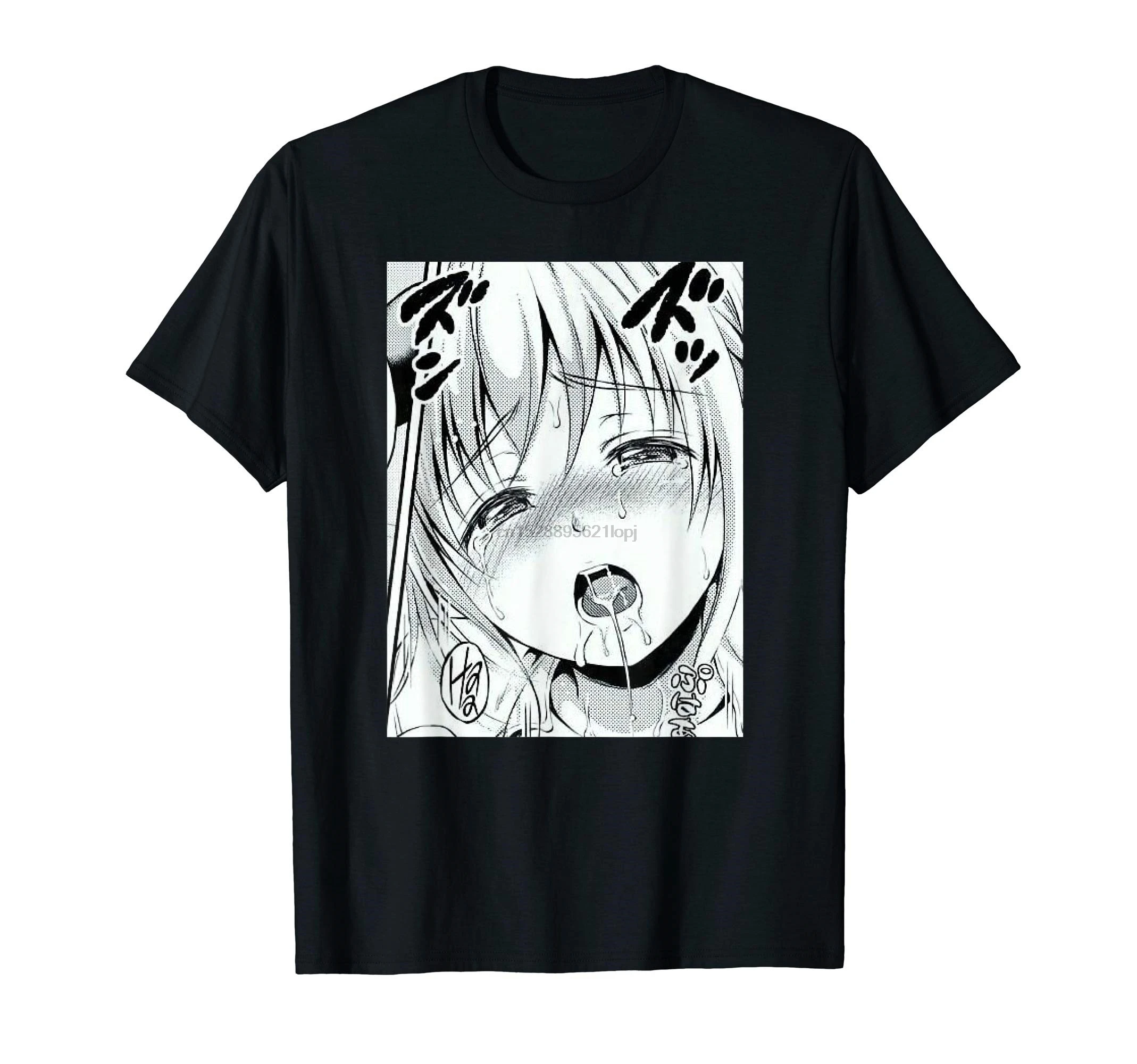 Lewd аниме Ecchi Hentai Otaku Waifu японский подарок футболка | Мужская одежда