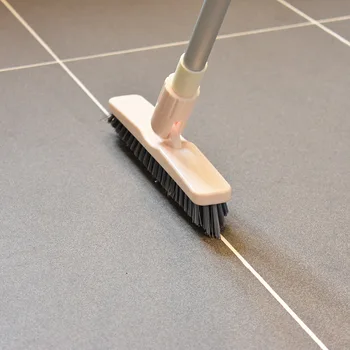 

Bathroom Floor Brush Long Handle Bristle Floor Brush Toilet Wall Brush Toilet Tile Retractable Gap Cleaning Brush
