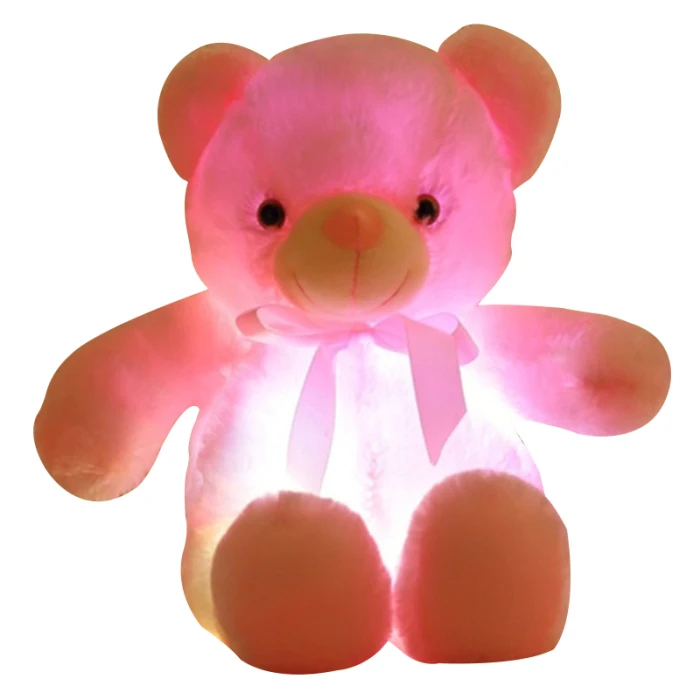 Светодиодный плюшевый медведь, игрушечный светильник, светящаяся игрушка для детей и взрослых MU8669