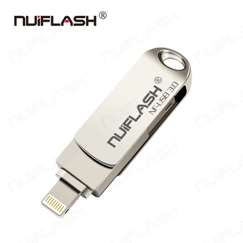 

USB Flash Drive For iPhone X/8/7/7 Plus/6/6s/5/SE/ipad 2 IN 1 Pen Drive Memory Stick 16GB 32GB 64GB 128GB Pendrive usb stick