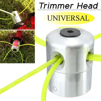 

Updated Trimmer Head Playing Straw Outdoor Grass Brushcutter Silver Cylindrical Aluminum Garden Tools Coil Chain