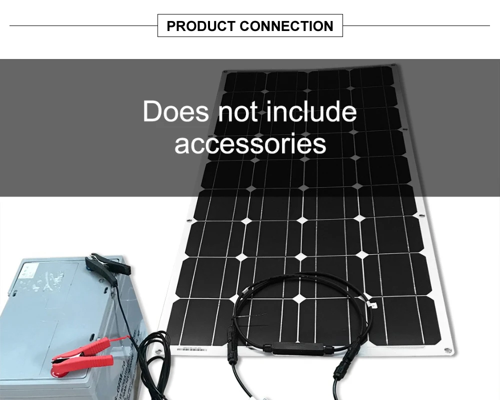 Dokio painel solar flexível 100 w célula