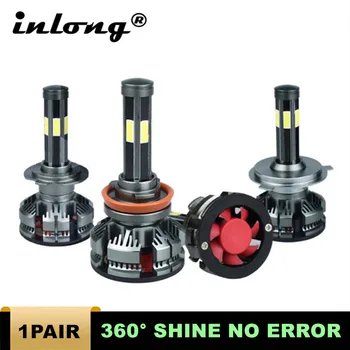 

6 Sides 9006 HB3 Led Canbus No Error H4 Car LED Headlight Bulbs H7 H11 LED H8 HB3 9005 Lamp 6500K 12V 16000LM Auto Led Fog Light