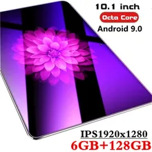 10,1 pulgadas tablet PC 3G/4G Android 9,0 Octa Core Super tabletas Ram 6G ram + 128G rom WiFi GPS 10 tablet IPS 1920*1280 Dual SIM GPS