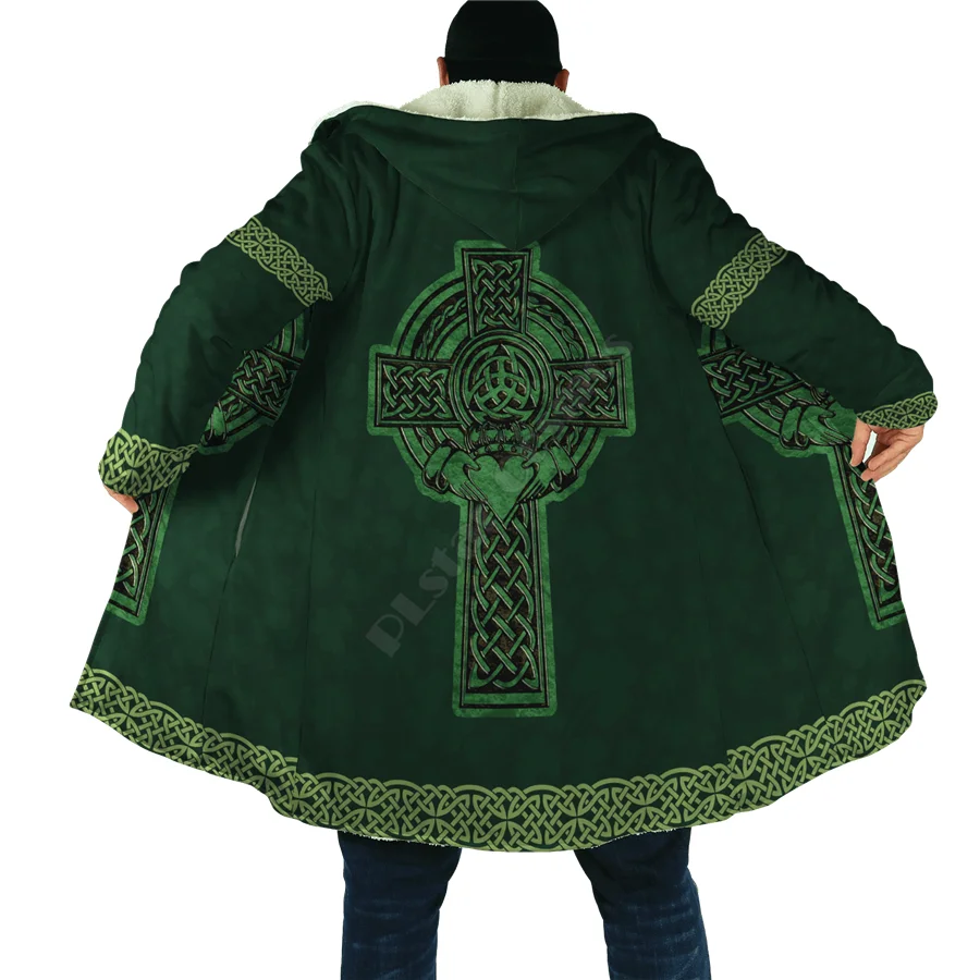 Manga Flower Puerto Rico Cloak 3D All Over Printed Hoodie Cloak for Men Women Winter Fleece Wind Breaker Warm Hood Cloak