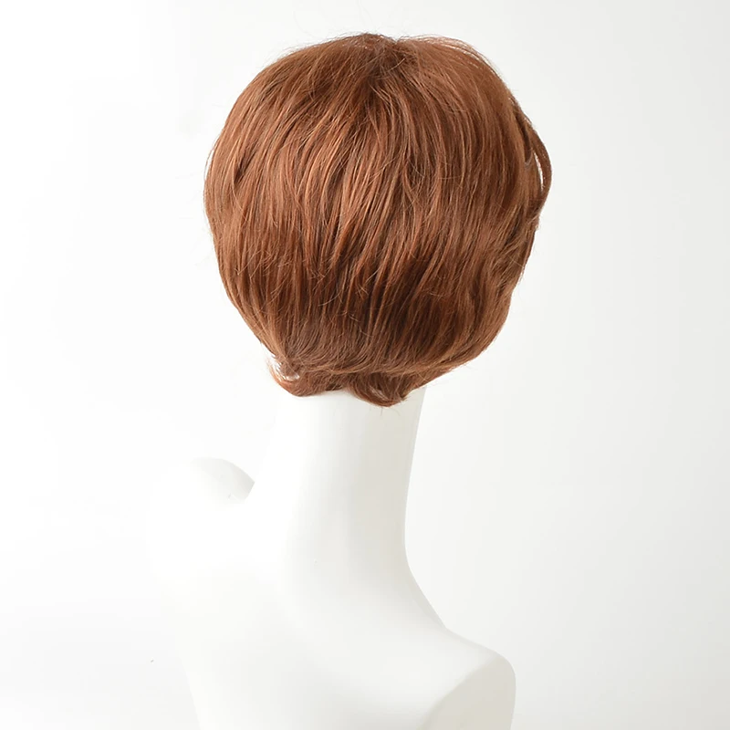 MSIWIGS для женщин короткий кудрявый синтетический Омбре парик Pixie Cut светлые парики с бесплатной сеткой для волос