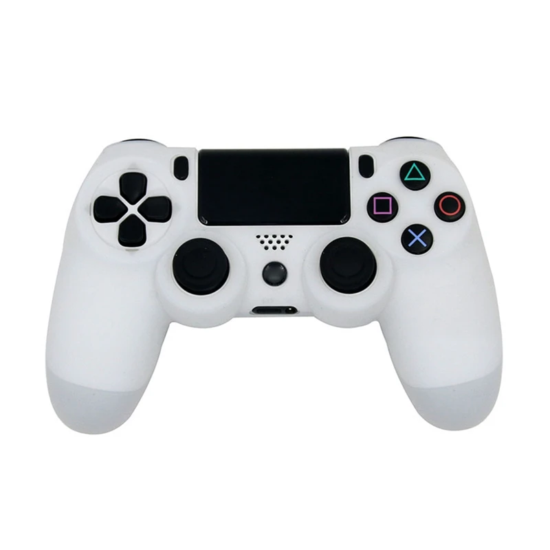 Силиконовый защитный чехол для Ps4 контроллера sony Playstation для Ps4 контроллеров 4 джойстика - Цвет: WT