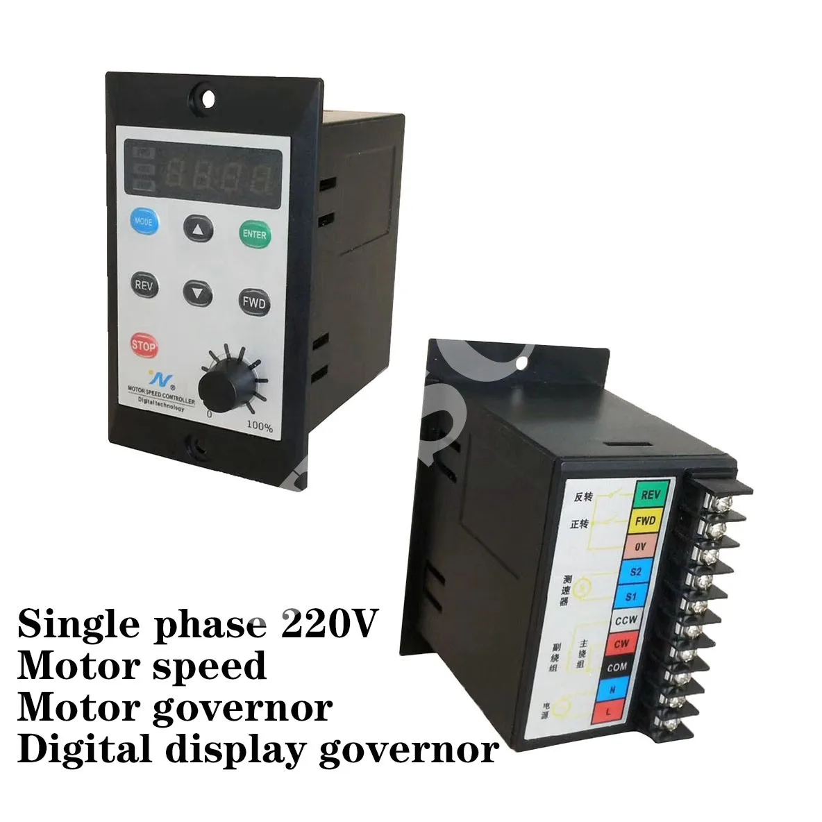Controlador de Velocidade do Motor Controlador de Velocidade Interruptor de Arranque Smart Display Digital Monofásico 220v Motor Suave Us-52 Online shopping