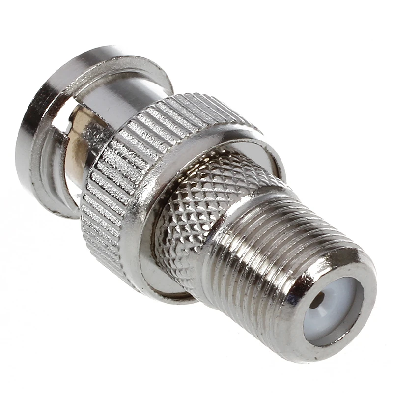 

BNC Male Plug to F Type Female Jack TV Adapter RF Coax Connector 2 Pcs