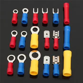 

1200Pcs/Set Electrical Wiring Connectors Insulated Crimp Terminals Assortment Wire Terminals Kits with Plastic Case
