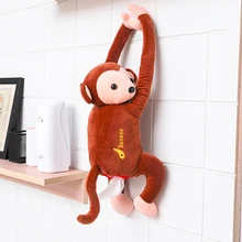 Universial креативная мультяшная обезьянка бумажная салфетка для салфеток автомобильная коробка для салфеток аксессуары для интерьера 2 цвета