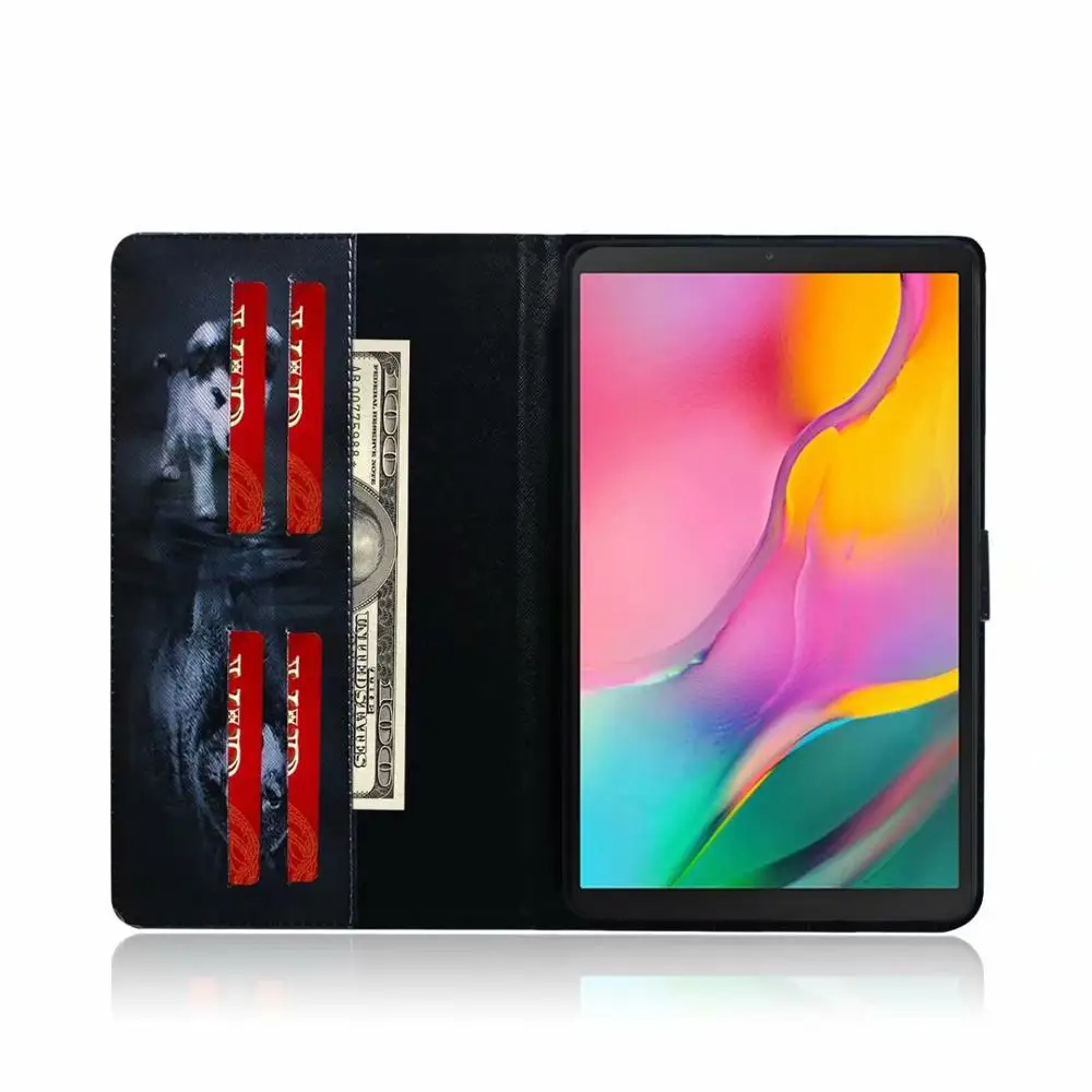 Для Galaxy Tab A10.1 SM-T510 чехол 3D окрашенный кожаный чехол для samsung Tab A 10,1() T510 T515 чехол для планшета
