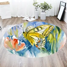 80x80 см зеленый Растительный круглый ковер напольные коврики войлочный пол коврик для гостиной