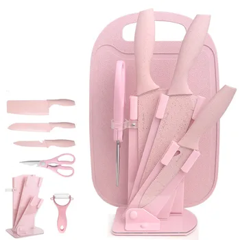 

Baby Food Kitchenware Full Set of Stainless Steel Meat Cleavers Home Kitchen Knife Cutting Board Set Combination