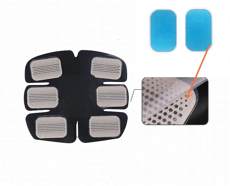 Gel Pads Ems Trainer Abdominal Stickers Abdominal Muscle Hydrogel Pad