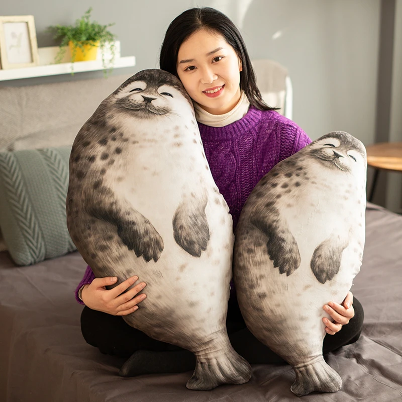 seal plush pillow