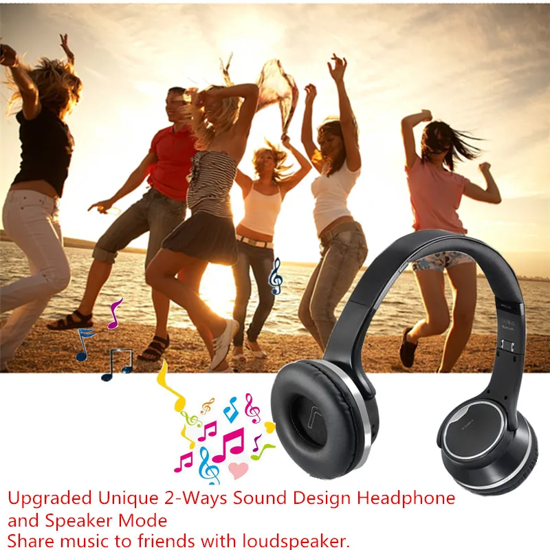 Bluetooth наушники 2 в 1 складные NFC Hi Fi с микрофоном|Наушники и гарнитуры| |