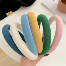 

Winter New Non-slip Press Hair Band for Women Girls Candy Color Face Wash Makeup Headband Fashion Hair Hoop Hair Accessories