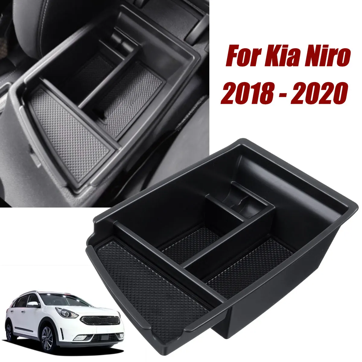 Центральный органайзер для перчаток подставка хранения Kia Niro ящик в подлокотнике