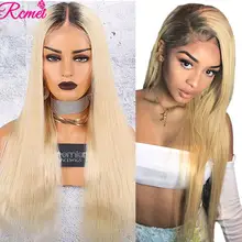 13x4 1B/613 блондинка Синтетические волосы на кружеве человеческих волос парики бразильские прямые волосы 613 прозрачный Синтетические волосы на кружеве al парики с детскими волосами Волосы remy