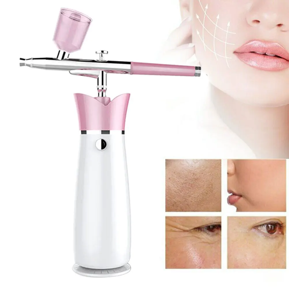 

Moisturizing Oxygen Injection Machine Air Compressor Face SPA Airbrush Salon Makeup Rechargeable Water Home Skin Rejuvenation