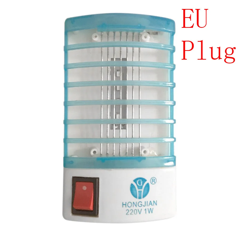 EU Plug Противомоскитная лампа против комаров, электрическая ловушка от комаров, мух, насекомых, ловушка для насекомых, ловушка для убийцы, США/ЕС, вилка для борьбы с вредителями - Цвет: EU Plug