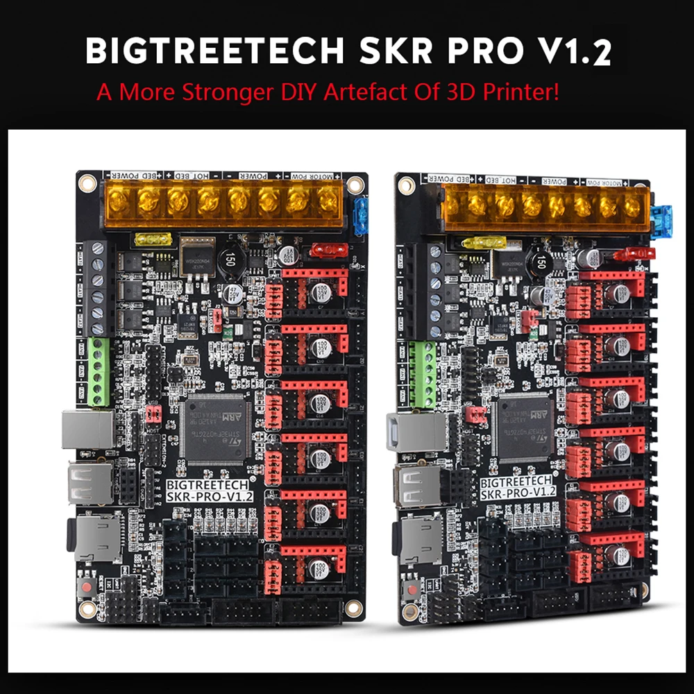 Совершенно новая плата управления V1.2 TMC2209 TMC2208 UART TMC2130 SPI 32 бит детали для