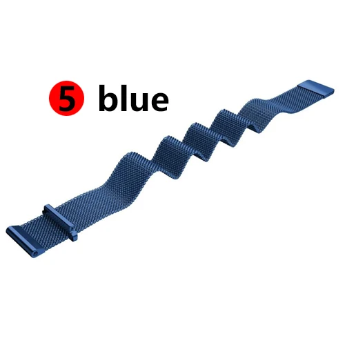 5 blue Для samsung galaxy watch 46 мм 42 мм active 2 ремешок gear S3 Frontier 22 мм 20 мм Milanese huawei watch GT 2 ремешок galaxy watch band - Цвет ремешка: 5 blue