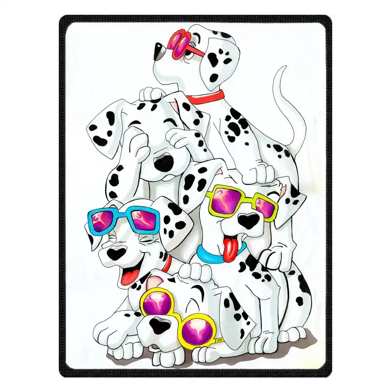 101 匹わんちゃん暖かいフリーススローブランケットスーパーソフトフランネルマンタソファ ベッド 車 飛行機 旅行 赤ちゃんのベッドカバー Blankets Aliexpress