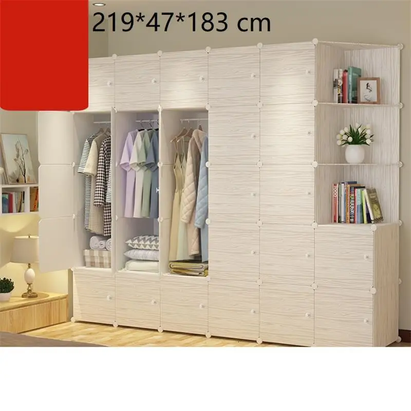 Armario Tela комод для хранения габинет Moveis Armadio Meble Mueble De Dormitorio шкаф мебель для спальни шкаф гардероб - Цвет: Version P