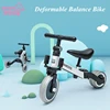 Infant Shining Children's Tricycle 3-in-1 Children Balance Bike Ride on Car 3 Wheels 1-6 Years Old kids For Learning Walk Sc 1