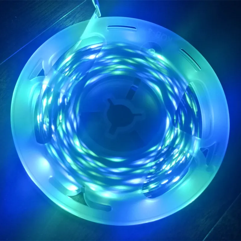 

IP20 SMD RGB LED Strip Light 2835 5M LED Light rgb Leds tape diode ribbon Flexible Controller DC 12V Adapter set