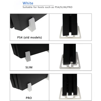 

2pcs/set Vertical Stand Bracket for Playstation 4 PS4 Slim Pro Game Console Heatsink Cooling Anti-slip Holder Accessories