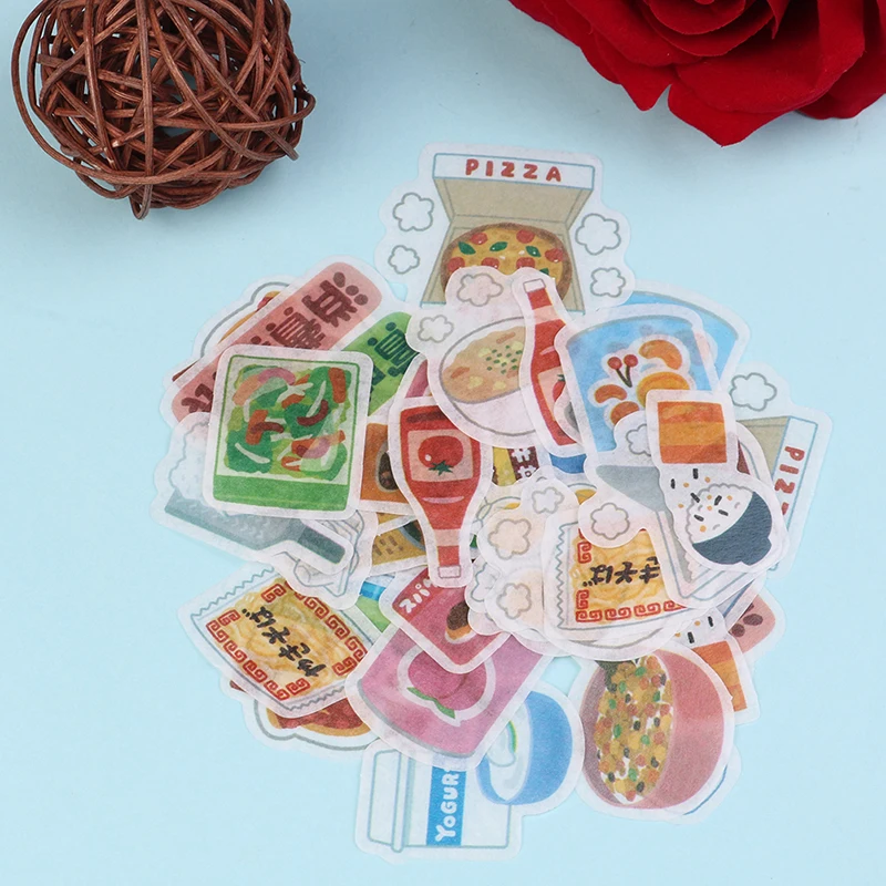 TPXCKz Hot Sale 40Pcs/pack Garden/Afternoon Tea/Pet/Food/Letter Stickers for Scrapbooking Happy Planner/Card Making/Journaling