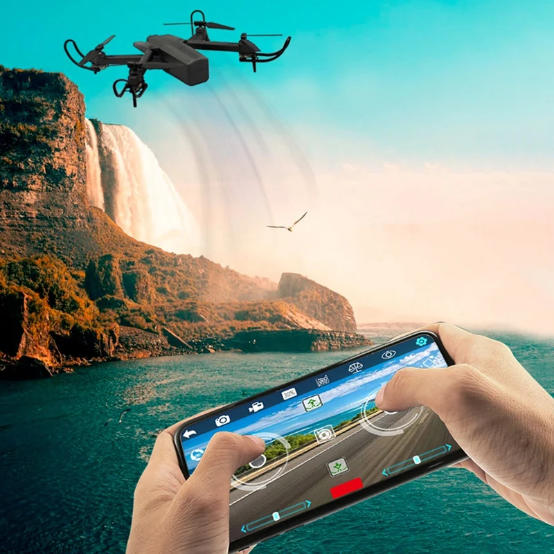 Global Drone GW106 Радиоуправляемый Дрон Квадрокоптер с 4K HD WiFi FPV камерой режим удержания высоты Квадрокоптер складной ручной вертолет детский