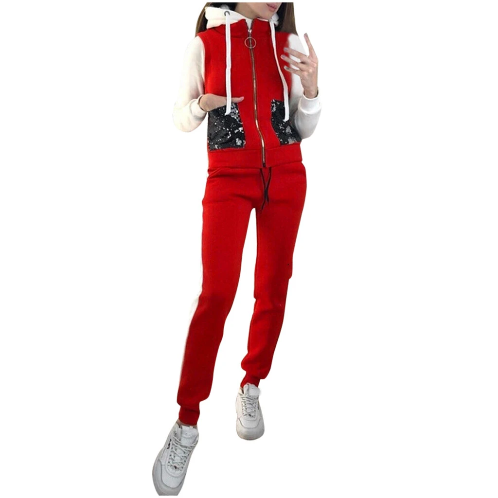 FREE OSTRICH Autumn And Winter 2019 New Fashion Women Suit Warm Tracksuits Casual Sets Fleece Sweatshirt Three Pieces Set 1121