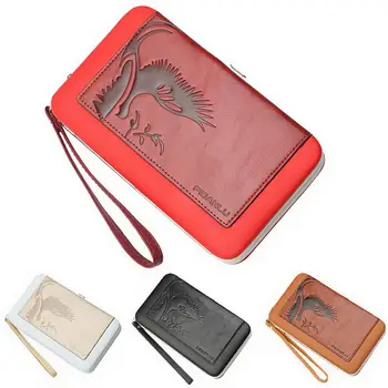 

2019 Simple Fashion Women Leather Pattern Wallet Long Purse Phone Card Holder Large Capacity H66