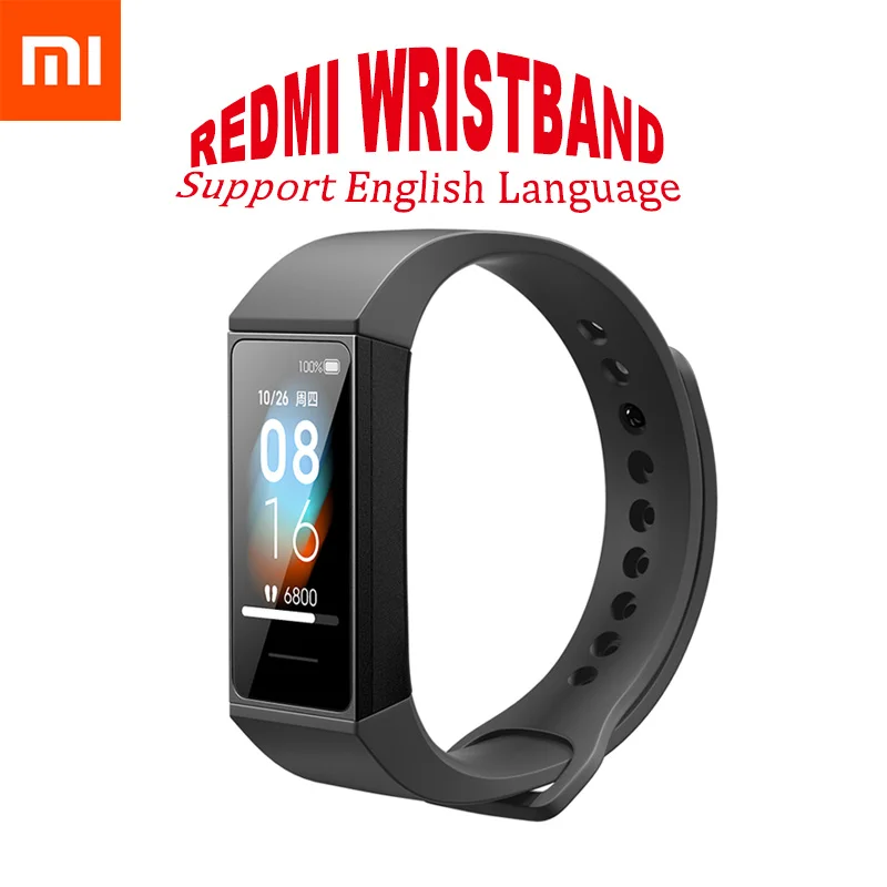 Смарт браслет Xiaomi Redmi Band цветной фитнес с сенсорным экраном 1 08 дюйма мониторинг