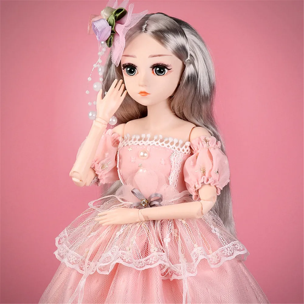 Bjd 1/4 кукла 18 дюймов подвижных шарнирных SD кукол с одеждой наряд обувь парик волос