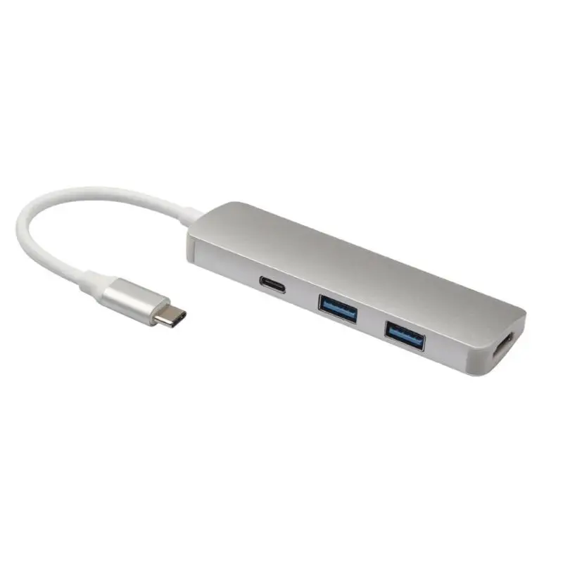 5 в 1 Тип-C концентратор Тип с разъемами типа C и HDMI 3xusb 3,0 PD зарядки Порты и разъёмы адаптер конвертер для samsung S8/S8+/S9/S9+/Note 8 ASUS zenbook3U