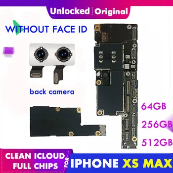 

For iPhone XS Max motherboard without Face ID Original iCloud Unlocked For iPhone XS Max logic board with full chips unlock MB