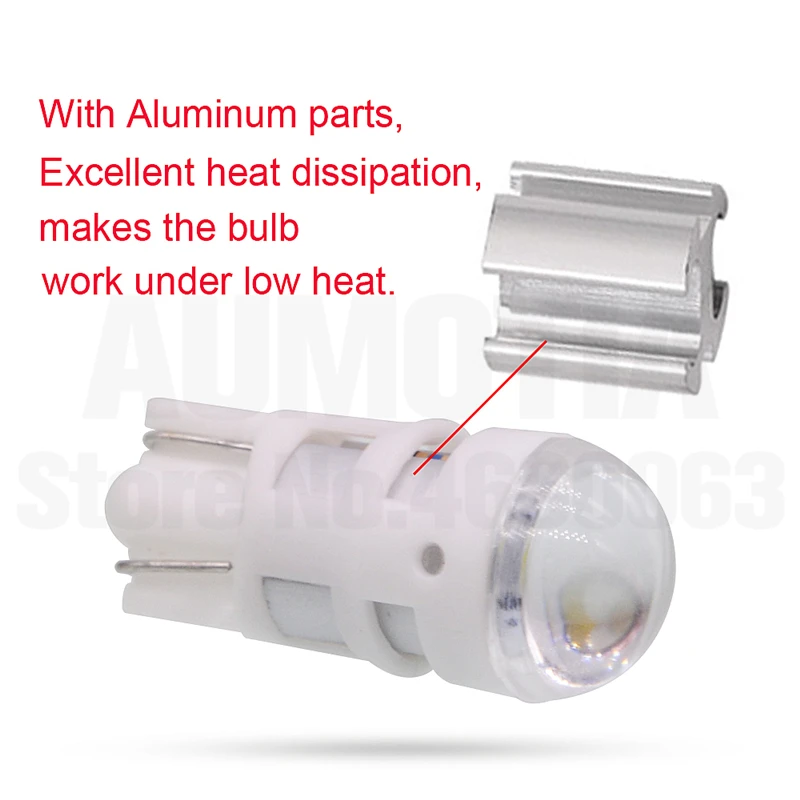 500x T10 светодиодный 194 W5W 1 светодиодный 501 3030 SMD авто отложным воротником сбоку номерной знак светильник лампа габаритного огня AC/DC 12V