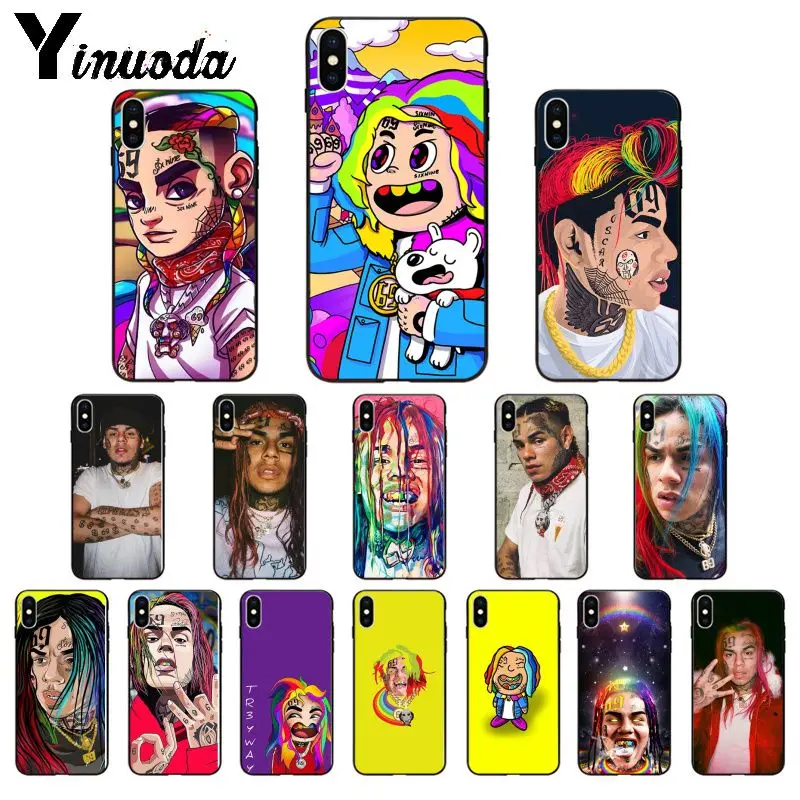 

Yinuoda Rapper SixNine 69 Art TPU Soft Silicone Phone case for Apple iPhone 8 7 6 6S Plus X XS MAX 5 5S SE XR Mobile Cases
