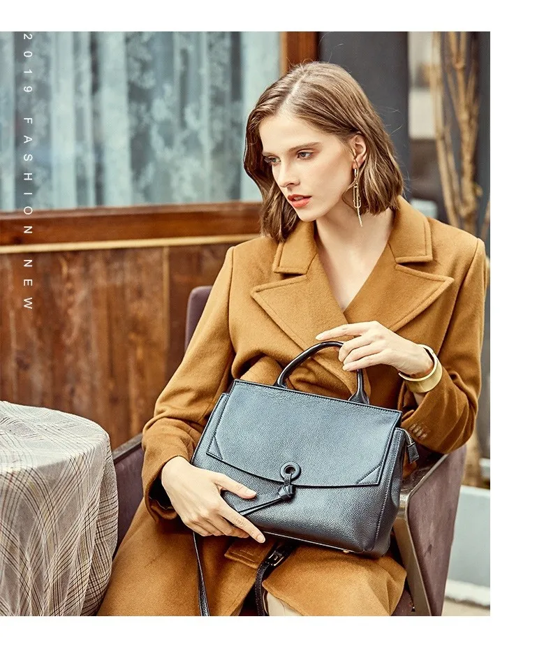 High Quality Genuine Leather Handbags Elegant Women Cross Body Bags New Arrival OL Fashion Shoulder Bags Messenger Bags Hot